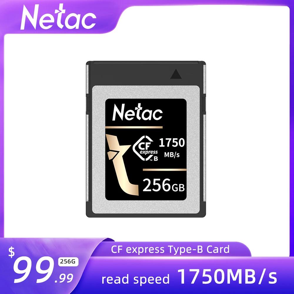 Netac  NVME Ʈ ÷ ī, CF ޸ ī, CFexpress B Ÿ ī, 8K HD ī޶ ī, 1750 MB/s